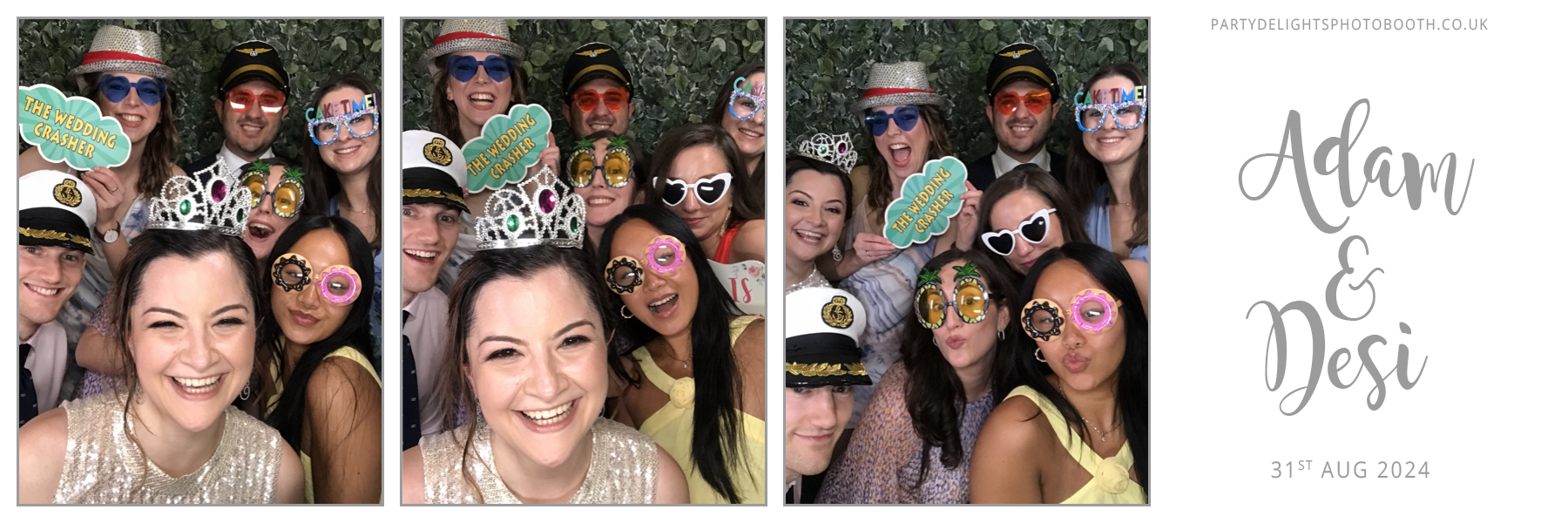 Adam & Desi's Wedding | View more photos from the event at gallery.partydelightsphotobooth.co.uk/u/PartyDelightsPhotoBooth/Adam-Desis-Wedding