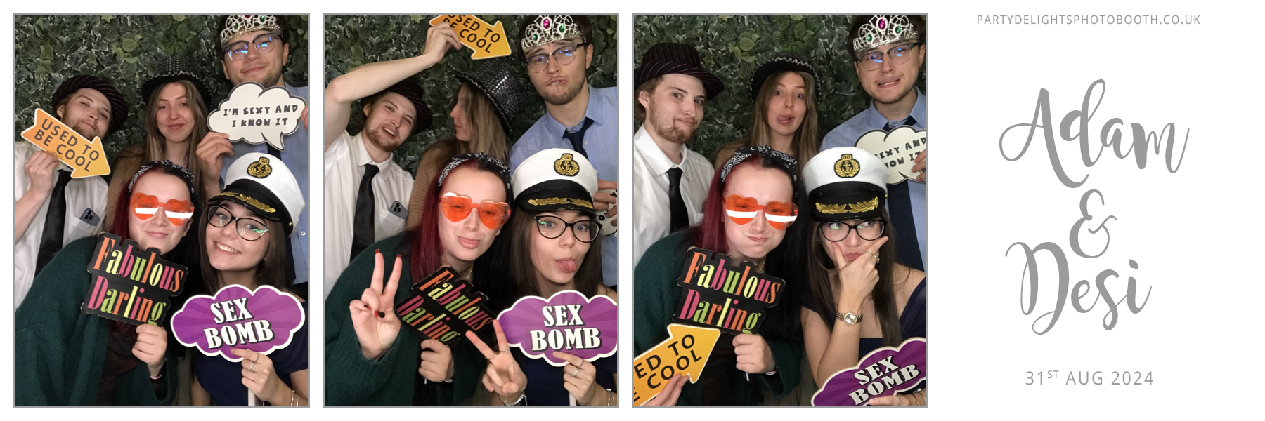 Adam & Desi's Wedding | View more photos from the event at gallery.partydelightsphotobooth.co.uk/u/PartyDelightsPhotoBooth/Adam-Desis-Wedding