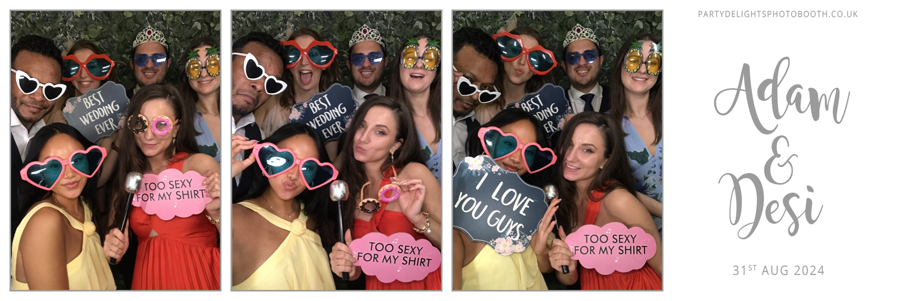 Adam & Desi's Wedding | View more photos from the event at gallery.partydelightsphotobooth.co.uk/u/PartyDelightsPhotoBooth/Adam-Desis-Wedding