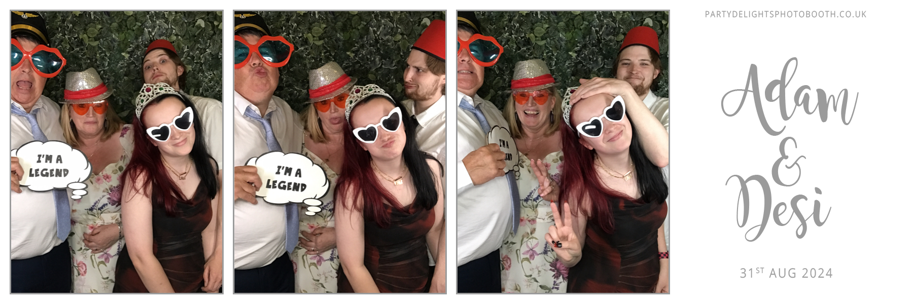 Adam & Desi's Wedding | View more photos from the event at gallery.partydelightsphotobooth.co.uk/u/PartyDelightsPhotoBooth/Adam-Desis-Wedding