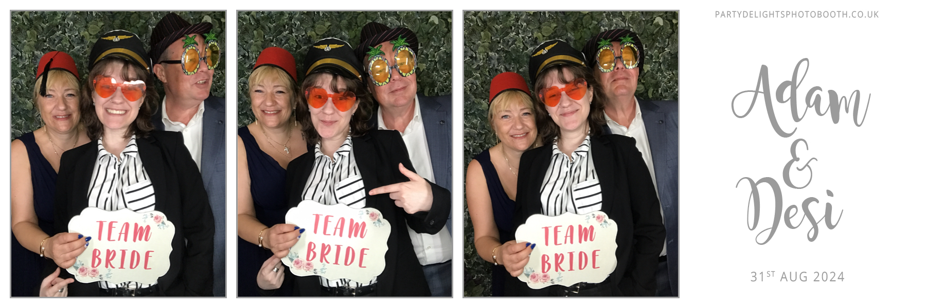 Adam & Desi's Wedding | View more photos from the event at gallery.partydelightsphotobooth.co.uk/u/PartyDelightsPhotoBooth/Adam-Desis-Wedding
