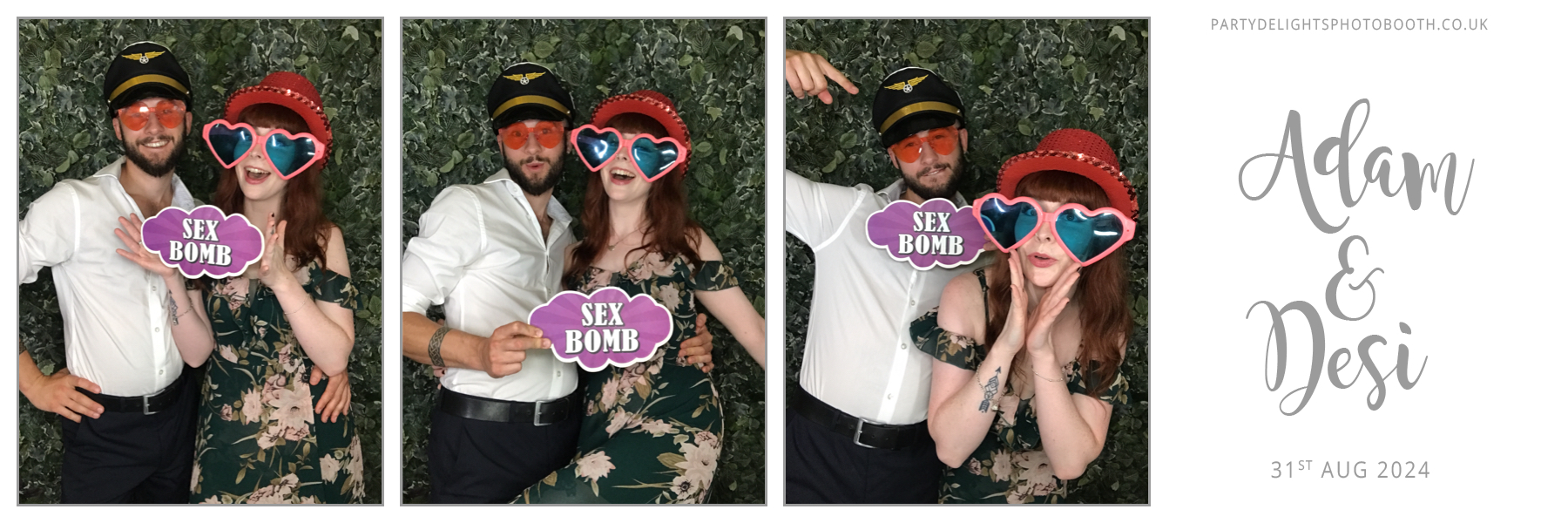 Adam & Desi's Wedding | View more photos from the event at gallery.partydelightsphotobooth.co.uk/u/PartyDelightsPhotoBooth/Adam-Desis-Wedding