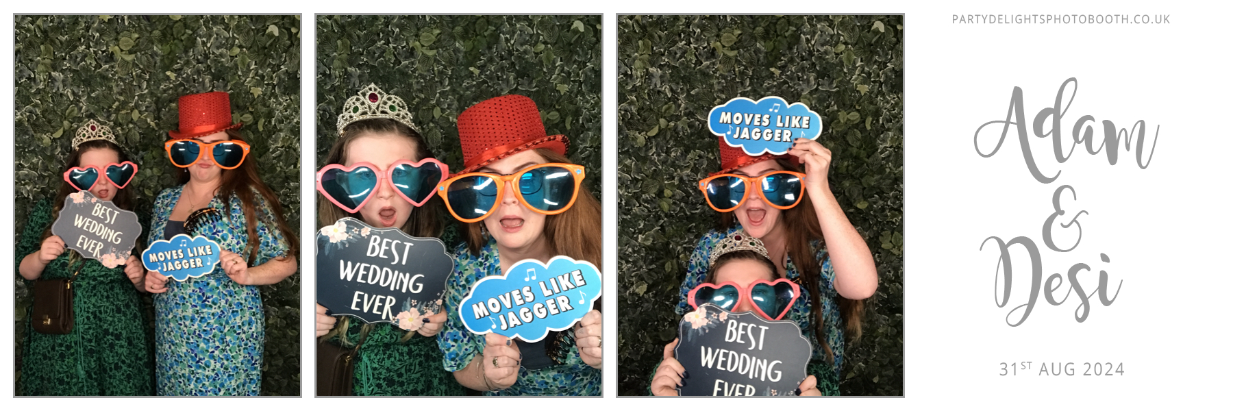 Adam & Desi's Wedding | View more photos from the event at gallery.partydelightsphotobooth.co.uk/u/PartyDelightsPhotoBooth/Adam-Desis-Wedding