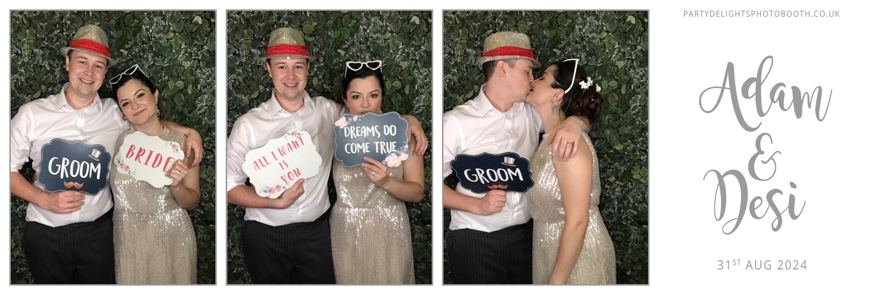 Adam & Desi's Wedding | View more photos from the event at gallery.partydelightsphotobooth.co.uk/u/PartyDelightsPhotoBooth/Adam-Desis-Wedding