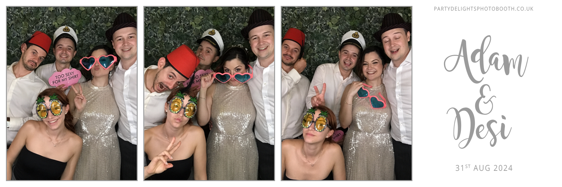 Adam & Desi's Wedding | View more photos from the event at gallery.partydelightsphotobooth.co.uk/u/PartyDelightsPhotoBooth/Adam-Desis-Wedding