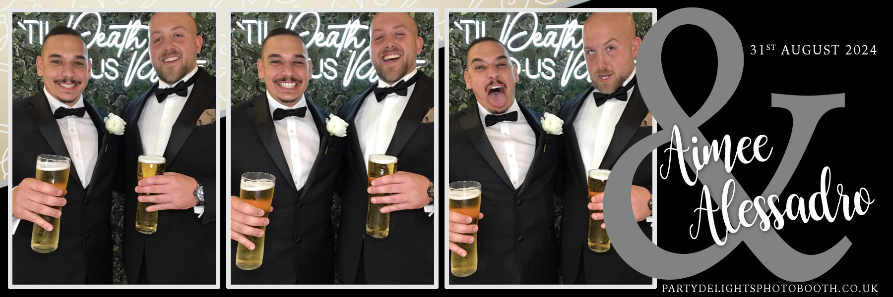 Aimee & Alex's Wedding | View more photos from the event at gallery.partydelightsphotobooth.co.uk/u/PartyDelightsPhotoBooth/Aimee-Alexs-Wedding