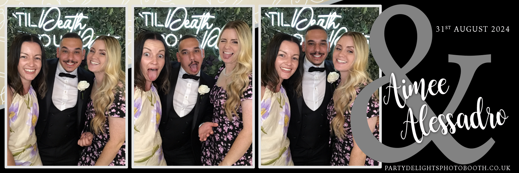 Aimee & Alex's Wedding | View more photos from the event at gallery.partydelightsphotobooth.co.uk/u/PartyDelightsPhotoBooth/Aimee-Alexs-Wedding