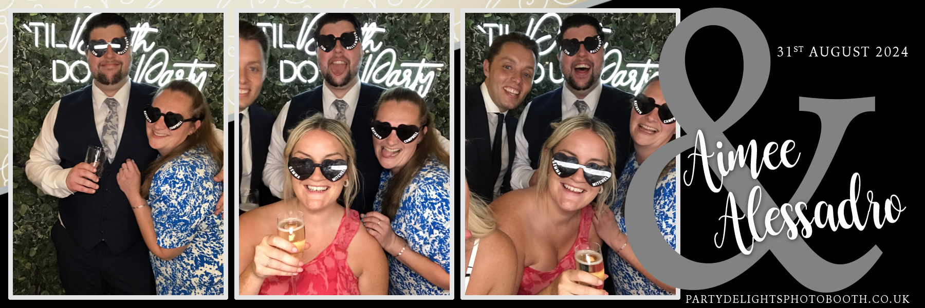 Aimee & Alex's Wedding | View more photos from the event at gallery.partydelightsphotobooth.co.uk/u/PartyDelightsPhotoBooth/Aimee-Alexs-Wedding