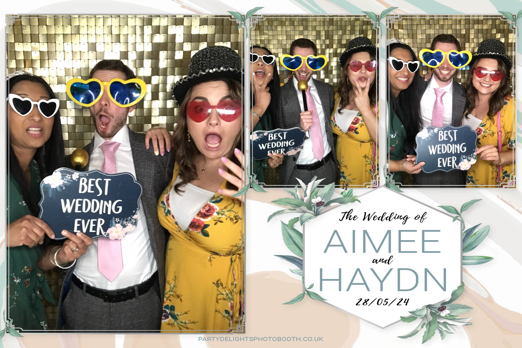 Aimee & Haydn's Wedding | View more photos from the event at gallery.partydelightsphotobooth.co.uk/u/PartyDelightsPhotoBooth/Aimee-Haydns-Wedding