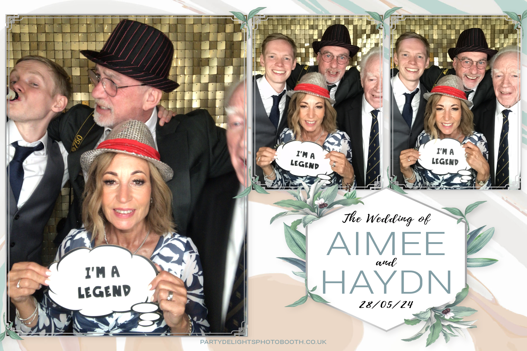 Aimee & Haydn's Wedding | View more photos from the event at gallery.partydelightsphotobooth.co.uk/u/PartyDelightsPhotoBooth/Aimee-Haydns-Wedding