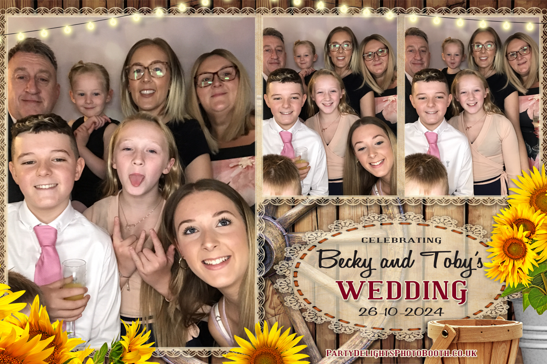 Becky & Toby's Wedding | View more photos from the event at gallery.partydelightsphotobooth.co.uk/u/PartyDelightsPhotoBooth/Becky-Tobys-Wedding