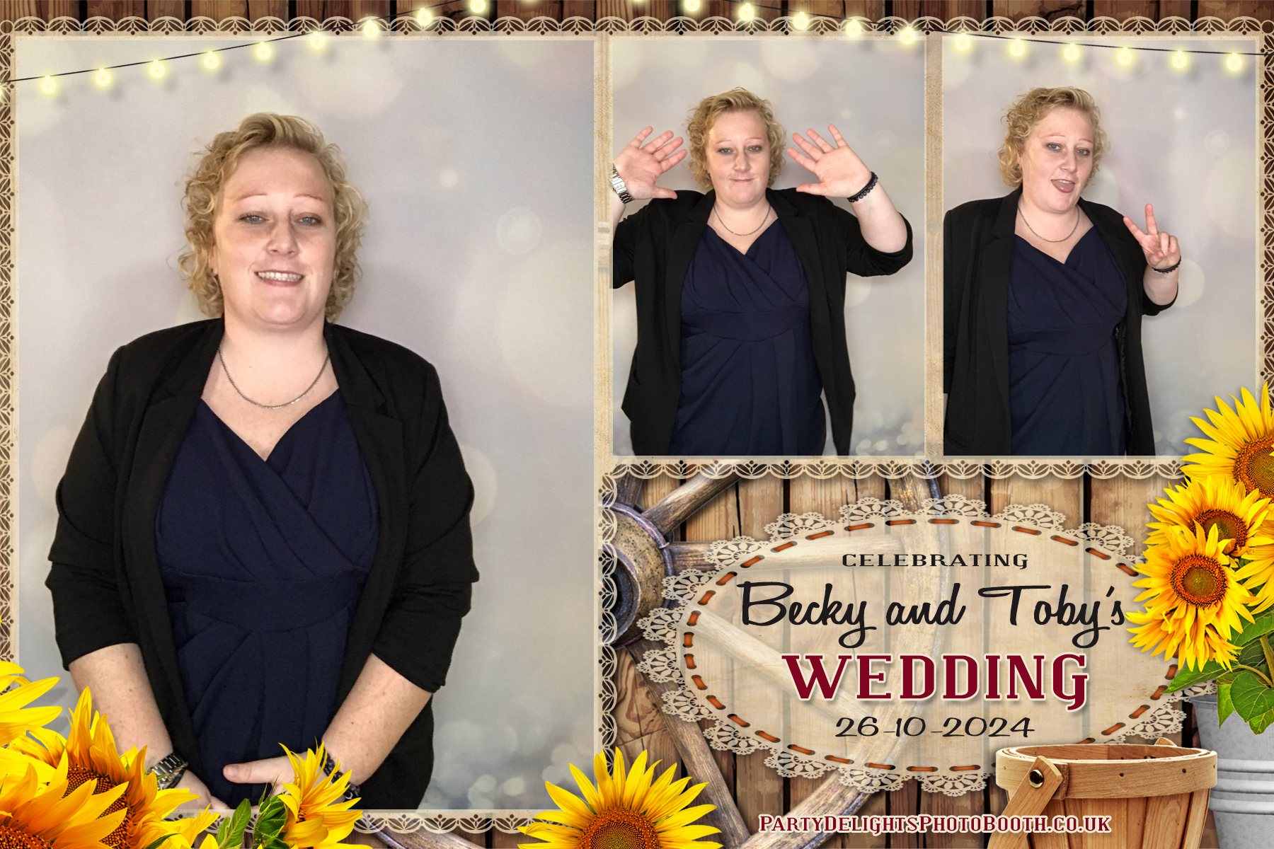 Becky & Toby's Wedding | View more photos from the event at gallery.partydelightsphotobooth.co.uk/u/PartyDelightsPhotoBooth/Becky-Tobys-Wedding