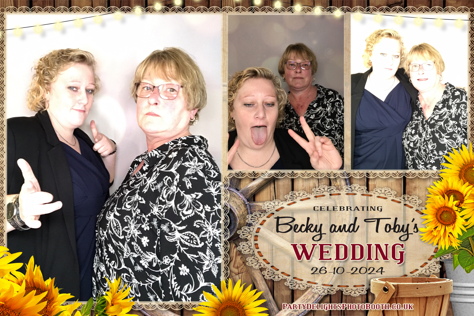 Becky & Toby's Wedding | View more photos from the event at gallery.partydelightsphotobooth.co.uk/u/PartyDelightsPhotoBooth/Becky-Tobys-Wedding
