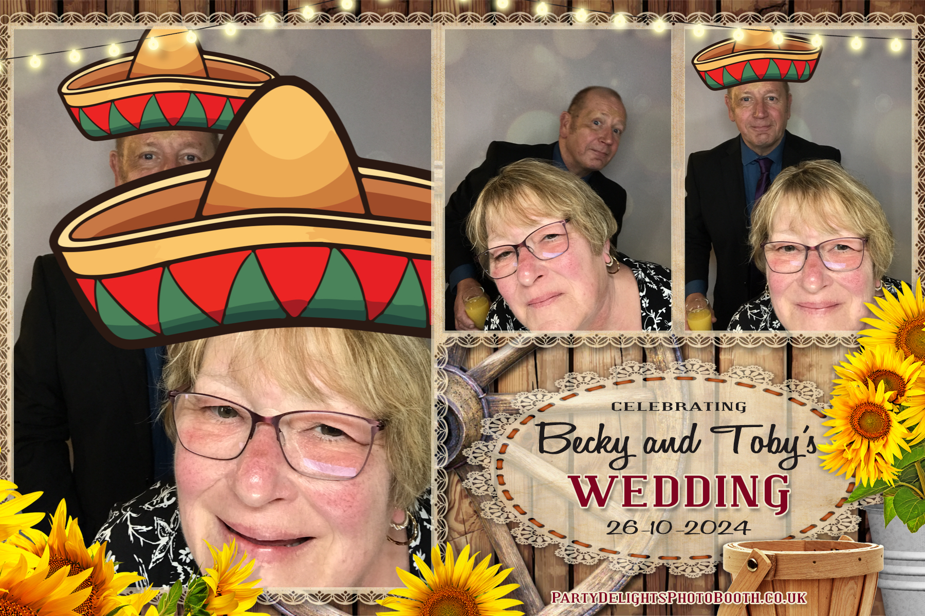 Becky & Toby's Wedding | View more photos from the event at gallery.partydelightsphotobooth.co.uk/u/PartyDelightsPhotoBooth/Becky-Tobys-Wedding
