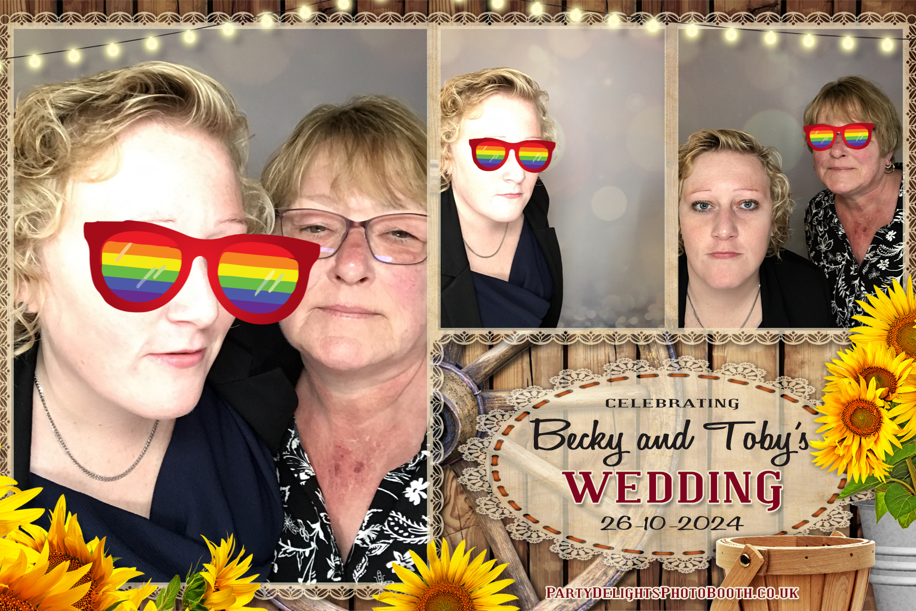 Becky & Toby's Wedding | View more photos from the event at gallery.partydelightsphotobooth.co.uk/u/PartyDelightsPhotoBooth/Becky-Tobys-Wedding