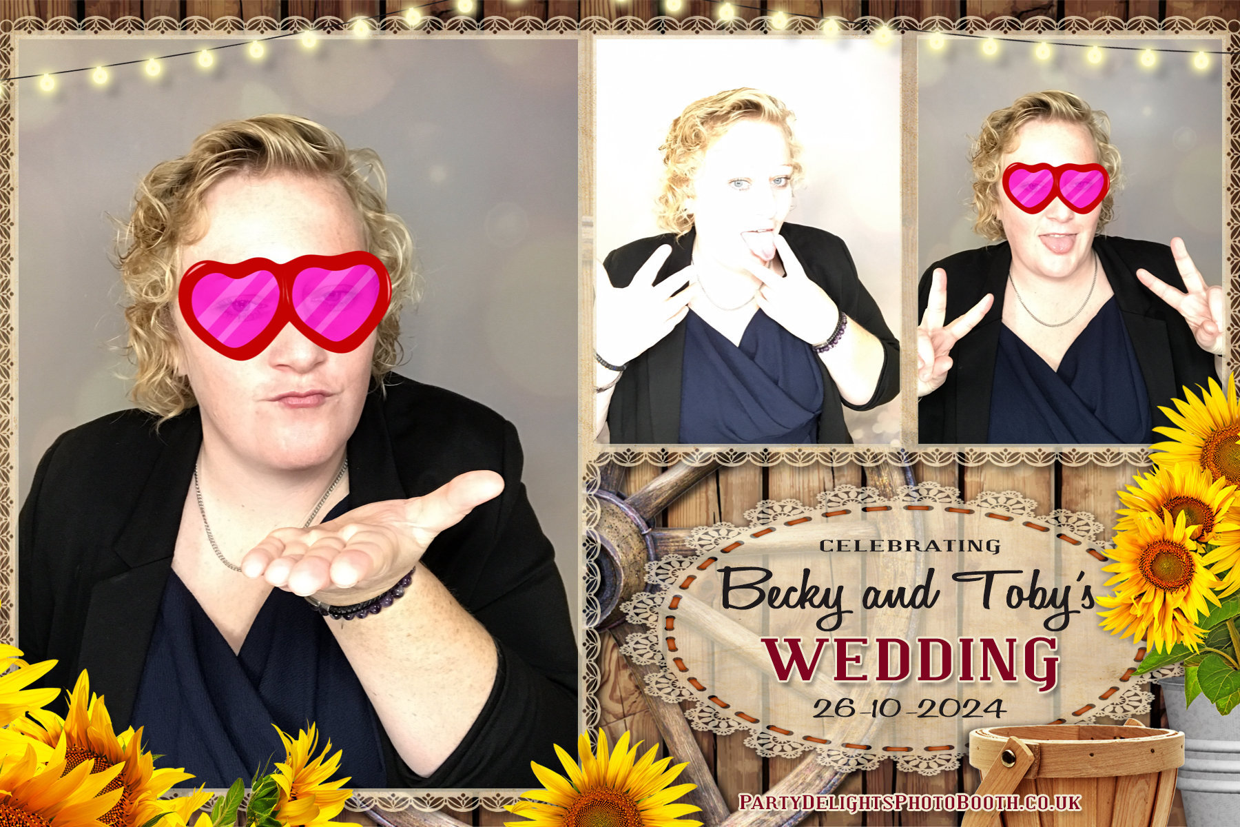 Becky & Toby's Wedding | View more photos from the event at gallery.partydelightsphotobooth.co.uk/u/PartyDelightsPhotoBooth/Becky-Tobys-Wedding