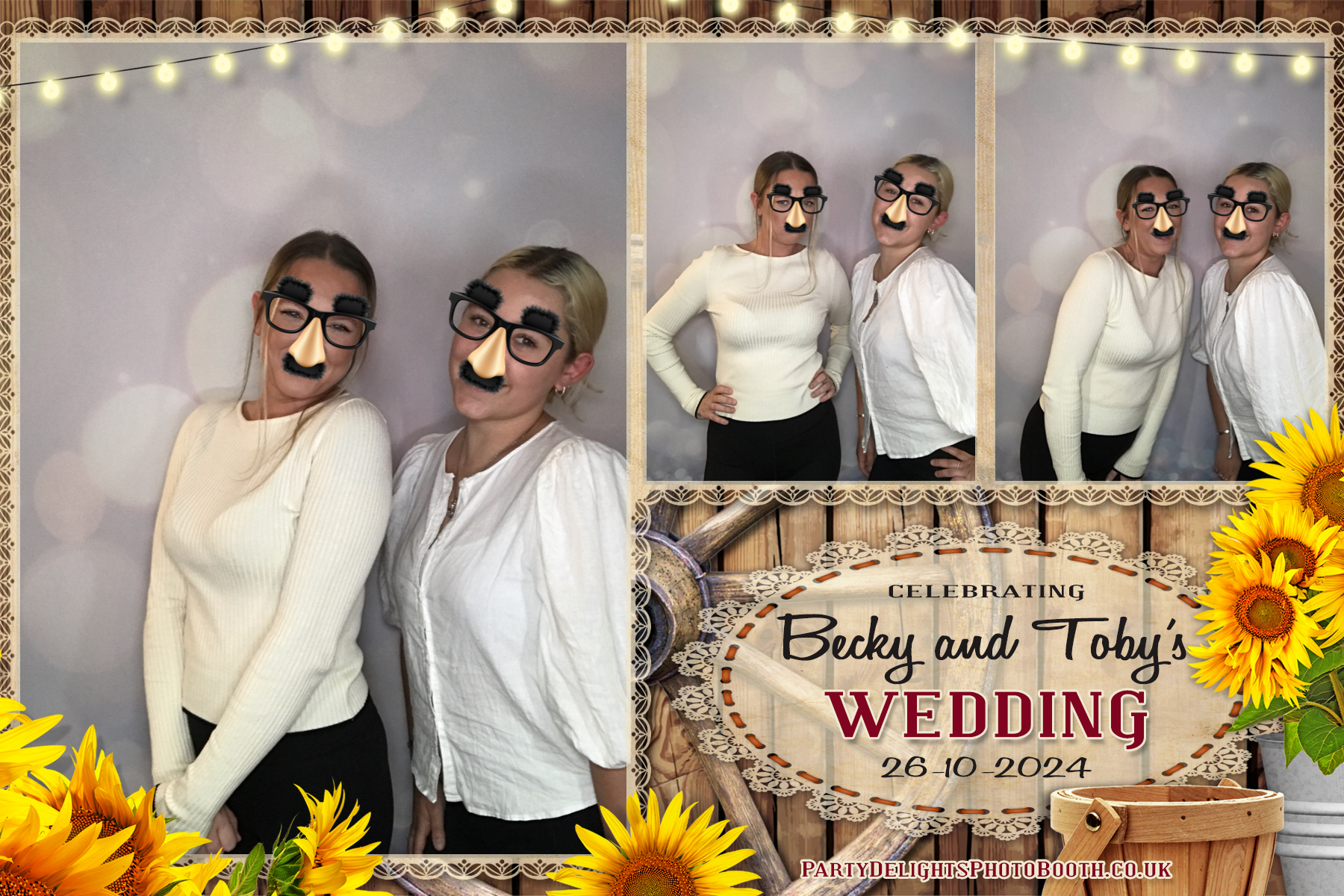 Becky & Toby's Wedding | View more photos from the event at gallery.partydelightsphotobooth.co.uk/u/PartyDelightsPhotoBooth/Becky-Tobys-Wedding