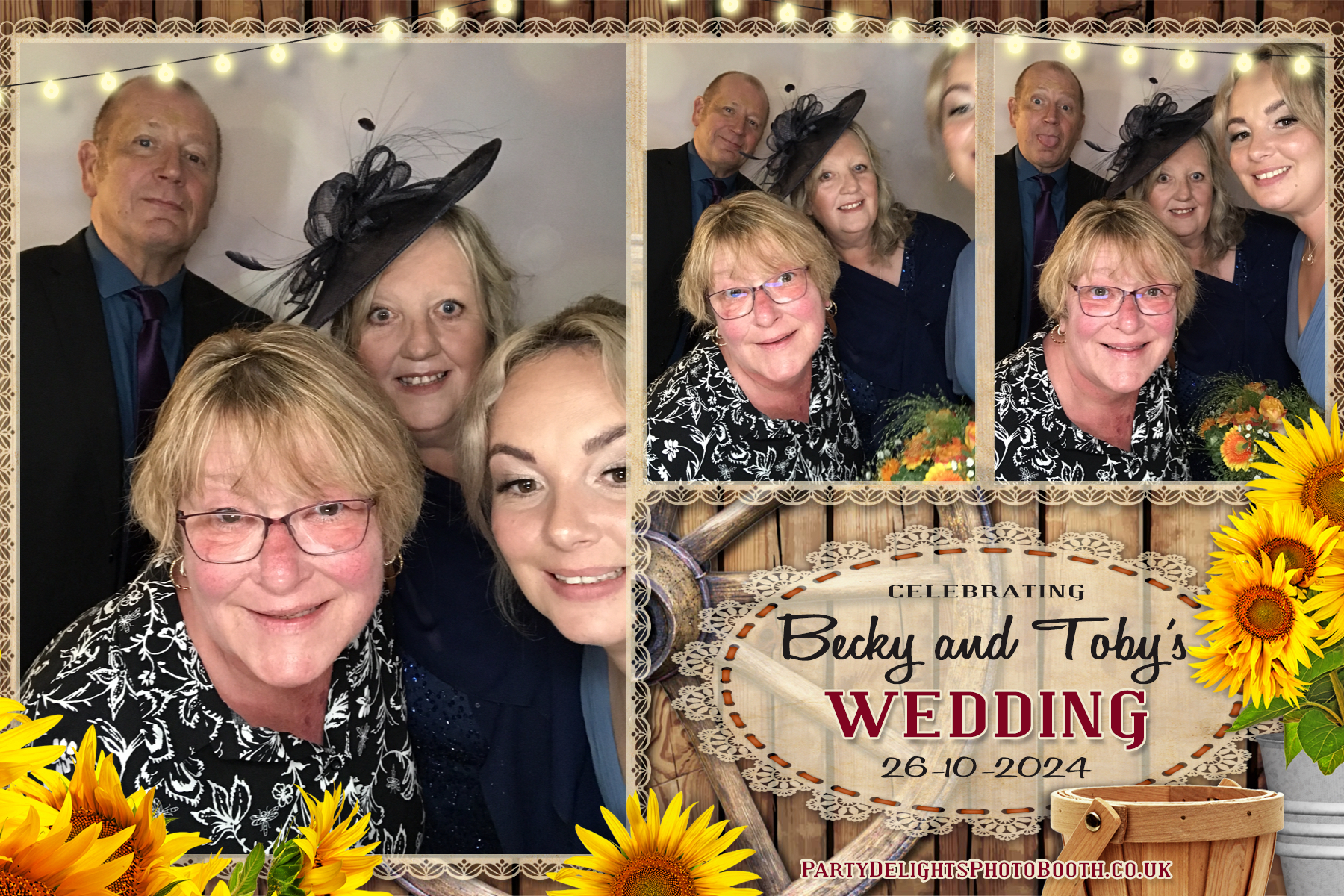 Becky & Toby's Wedding | View more photos from the event at gallery.partydelightsphotobooth.co.uk/u/PartyDelightsPhotoBooth/Becky-Tobys-Wedding