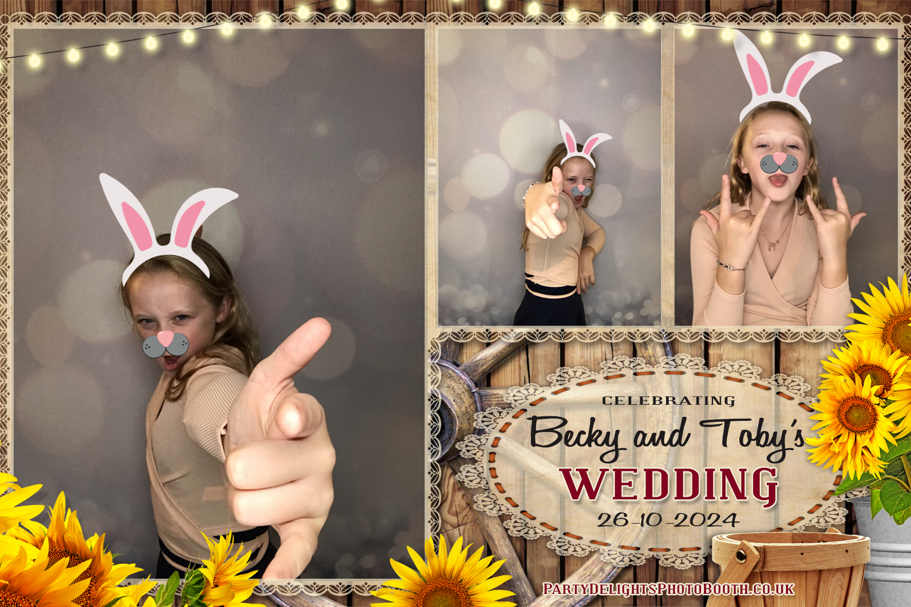 Becky & Toby's Wedding | View more photos from the event at gallery.partydelightsphotobooth.co.uk/u/PartyDelightsPhotoBooth/Becky-Tobys-Wedding