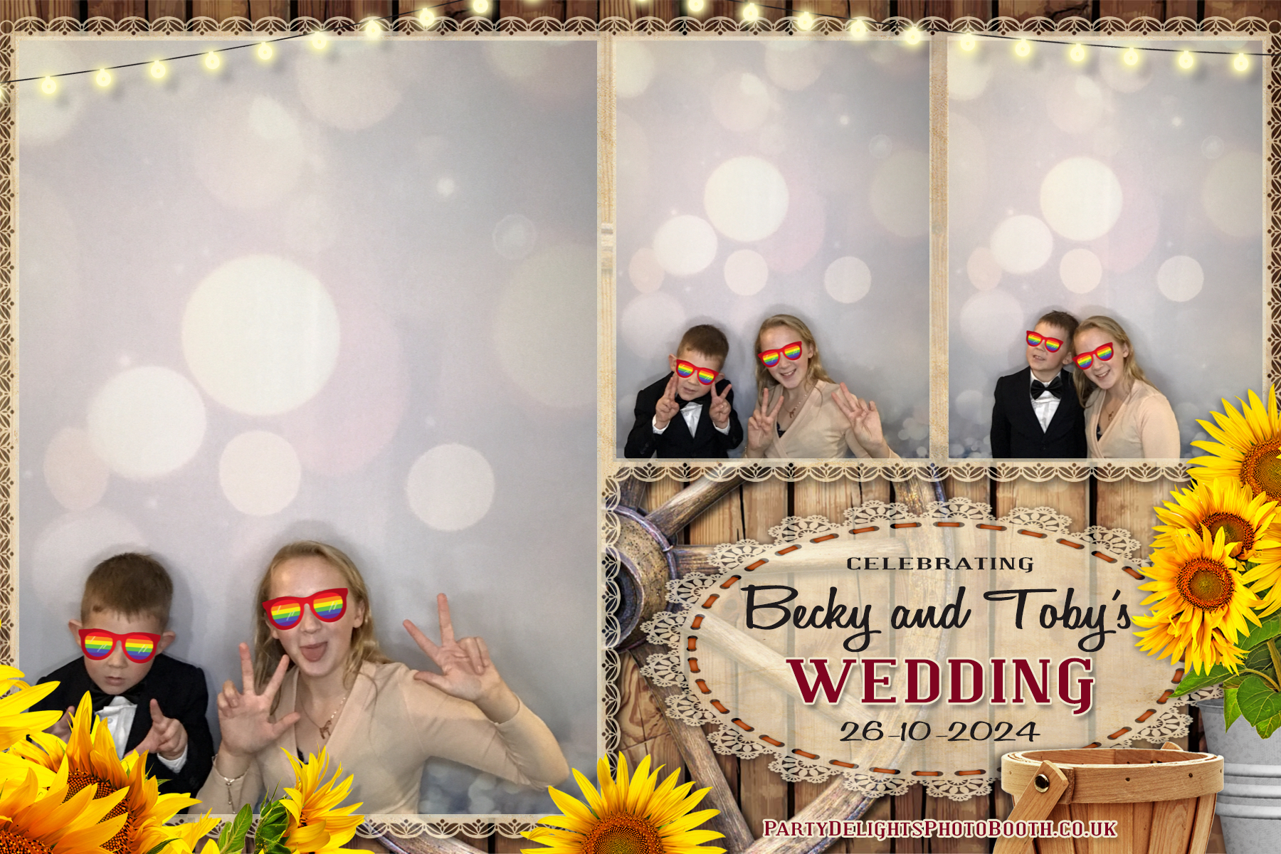 Becky & Toby's Wedding | View more photos from the event at gallery.partydelightsphotobooth.co.uk/u/PartyDelightsPhotoBooth/Becky-Tobys-Wedding