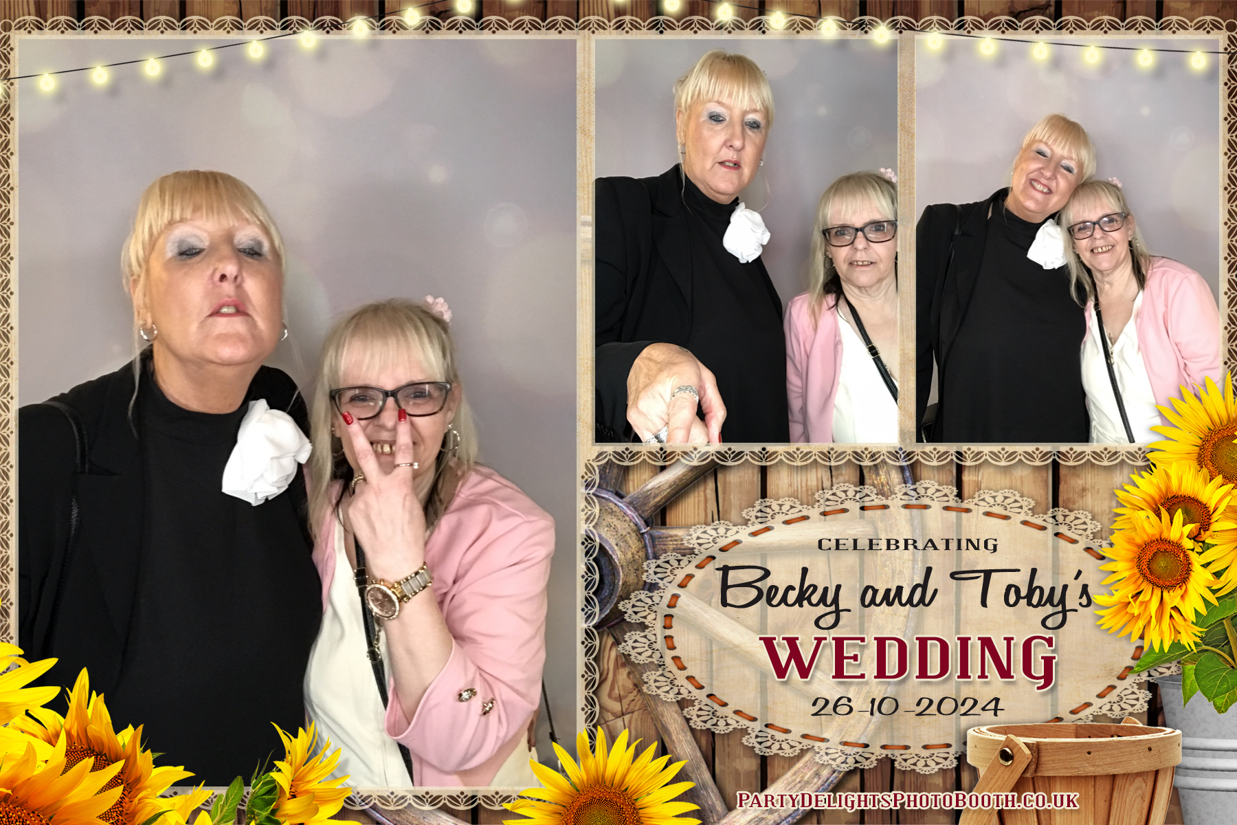 Becky & Toby's Wedding | View more photos from the event at gallery.partydelightsphotobooth.co.uk/u/PartyDelightsPhotoBooth/Becky-Tobys-Wedding