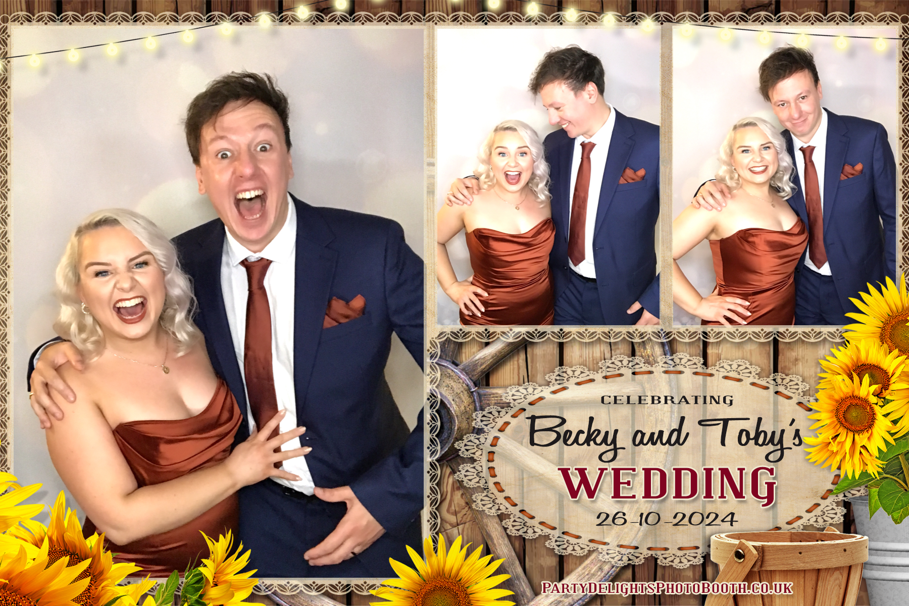 Becky & Toby's Wedding | View more photos from the event at gallery.partydelightsphotobooth.co.uk/u/PartyDelightsPhotoBooth/Becky-Tobys-Wedding