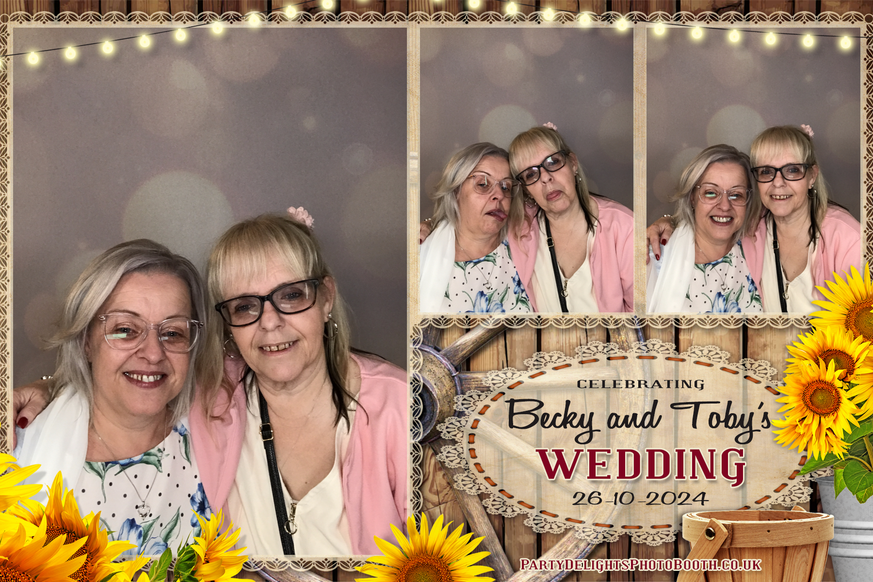 Becky & Toby's Wedding | View more photos from the event at gallery.partydelightsphotobooth.co.uk/u/PartyDelightsPhotoBooth/Becky-Tobys-Wedding