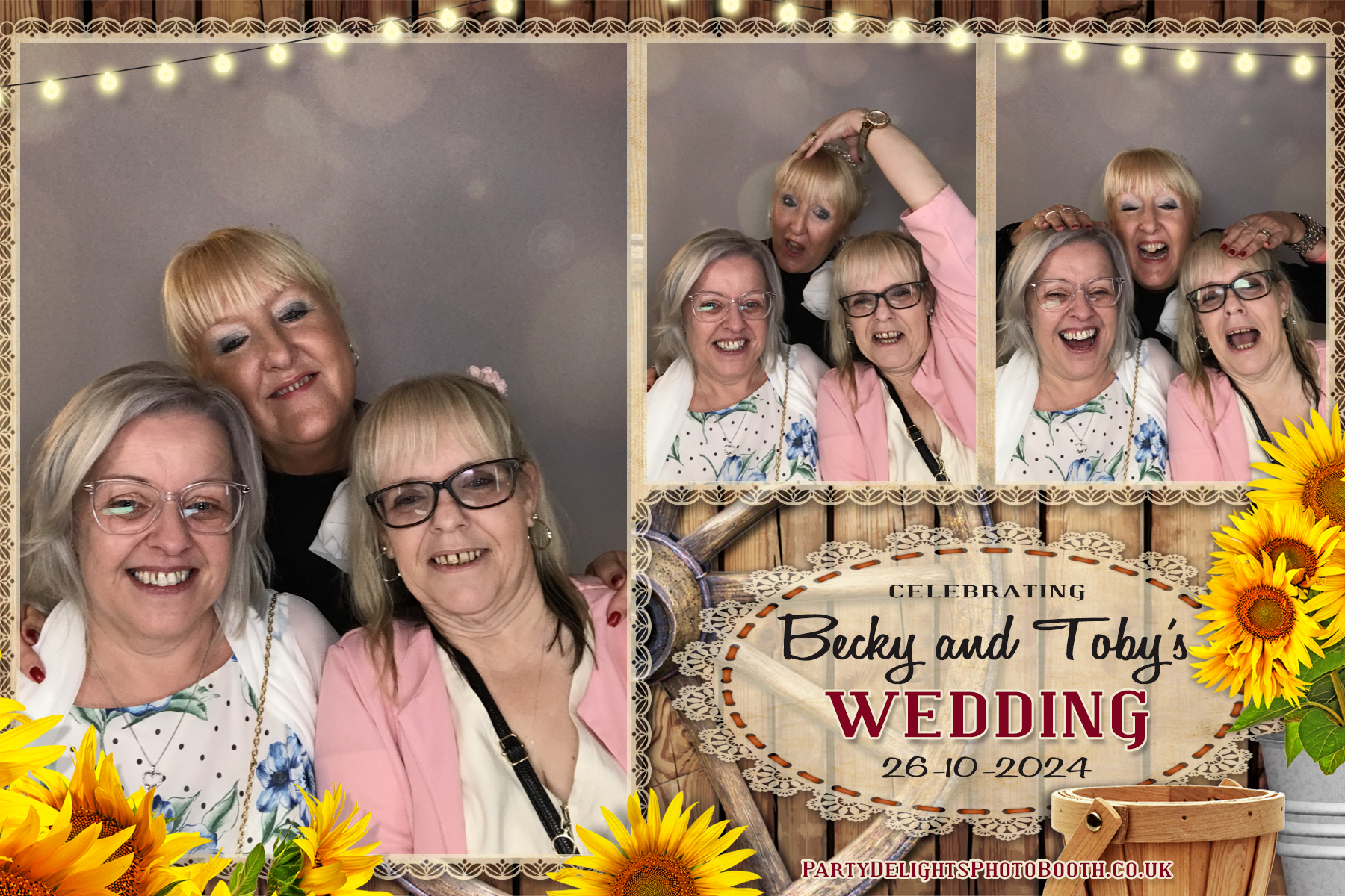 Becky & Toby's Wedding | View more photos from the event at gallery.partydelightsphotobooth.co.uk/u/PartyDelightsPhotoBooth/Becky-Tobys-Wedding