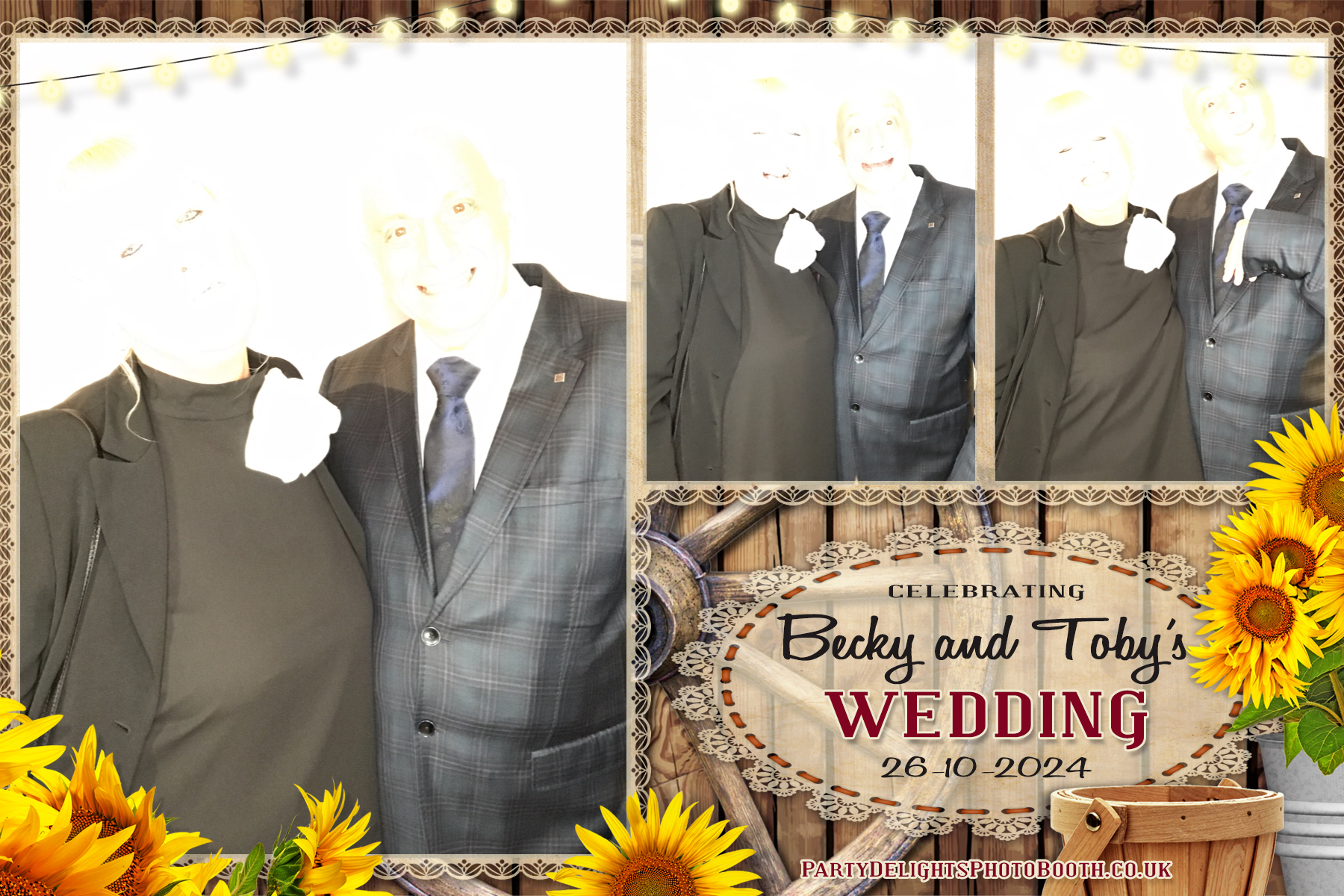 Becky & Toby's Wedding | View more photos from the event at gallery.partydelightsphotobooth.co.uk/u/PartyDelightsPhotoBooth/Becky-Tobys-Wedding