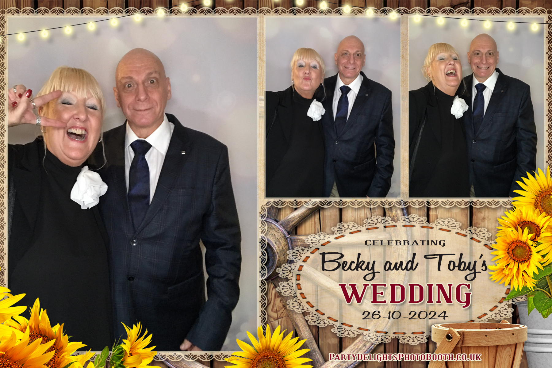 Becky & Toby's Wedding | View more photos from the event at gallery.partydelightsphotobooth.co.uk/u/PartyDelightsPhotoBooth/Becky-Tobys-Wedding