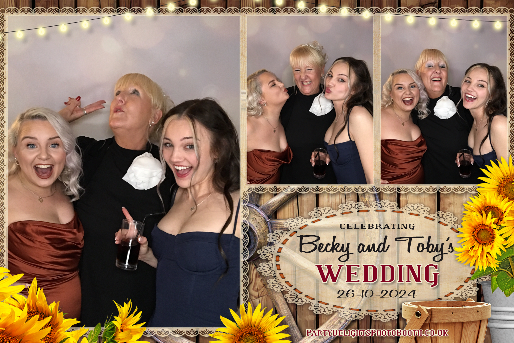 Becky & Toby's Wedding | View more photos from the event at gallery.partydelightsphotobooth.co.uk/u/PartyDelightsPhotoBooth/Becky-Tobys-Wedding