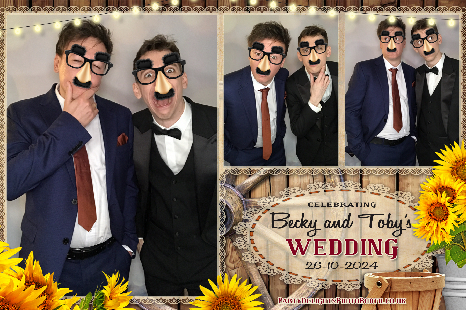 Becky & Toby's Wedding | View more photos from the event at gallery.partydelightsphotobooth.co.uk/u/PartyDelightsPhotoBooth/Becky-Tobys-Wedding