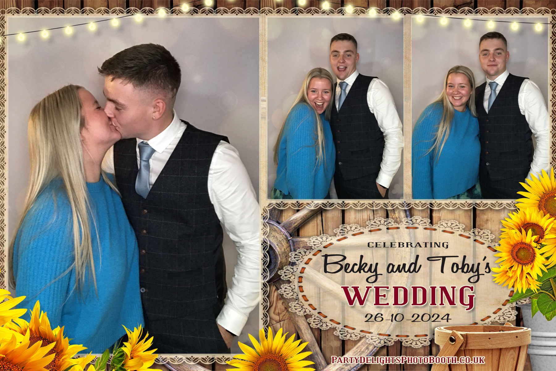 Becky & Toby's Wedding | View more photos from the event at gallery.partydelightsphotobooth.co.uk/u/PartyDelightsPhotoBooth/Becky-Tobys-Wedding