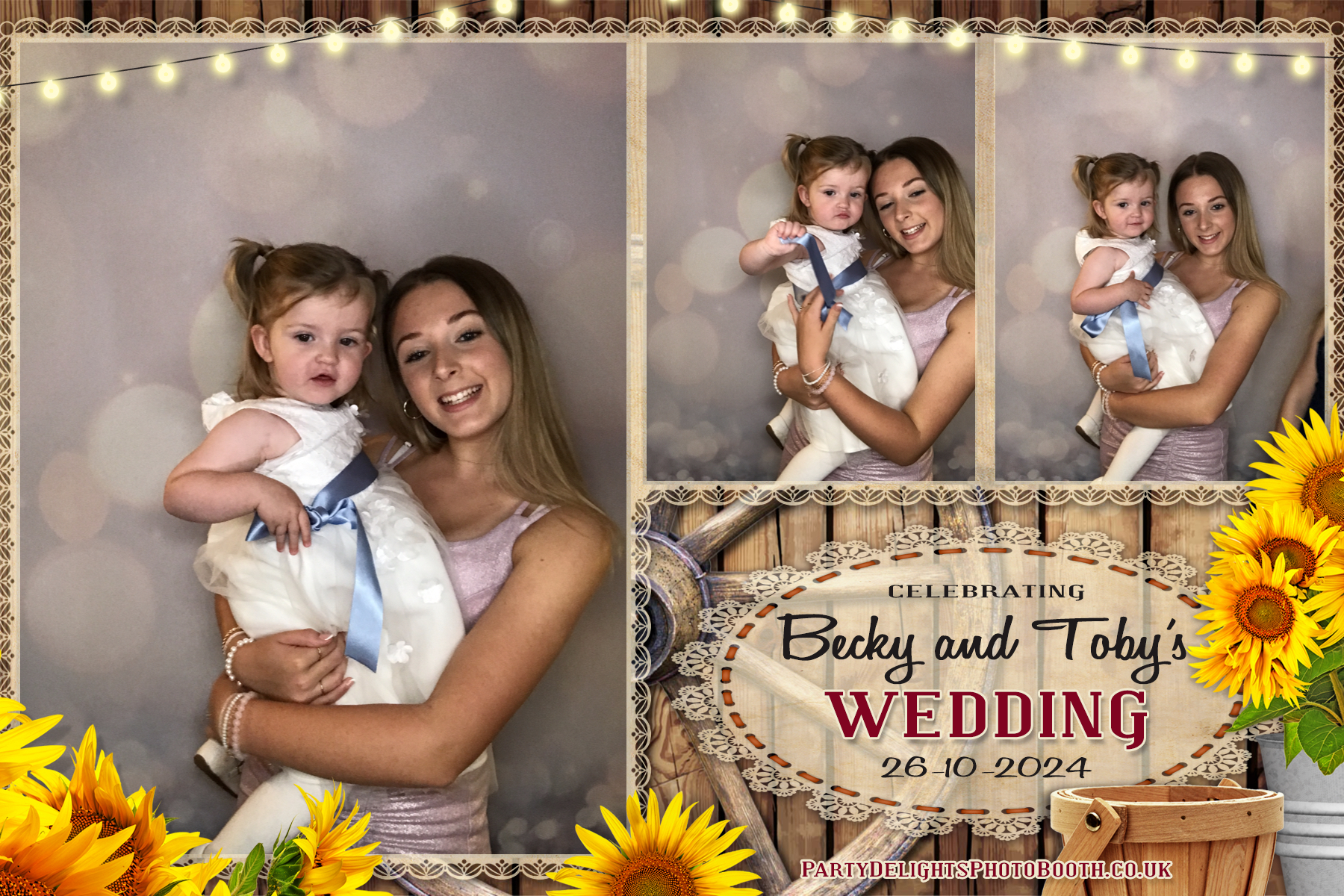 Becky & Toby's Wedding | View more photos from the event at gallery.partydelightsphotobooth.co.uk/u/PartyDelightsPhotoBooth/Becky-Tobys-Wedding