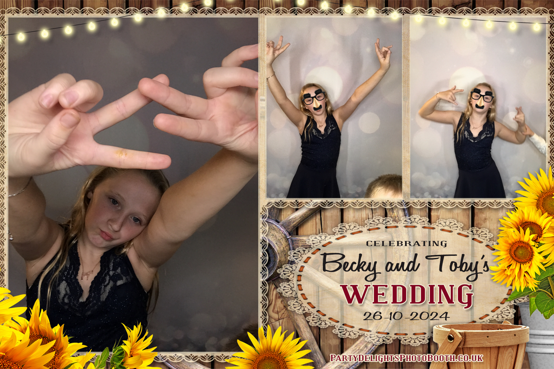 Becky & Toby's Wedding | View more photos from the event at gallery.partydelightsphotobooth.co.uk/u/PartyDelightsPhotoBooth/Becky-Tobys-Wedding
