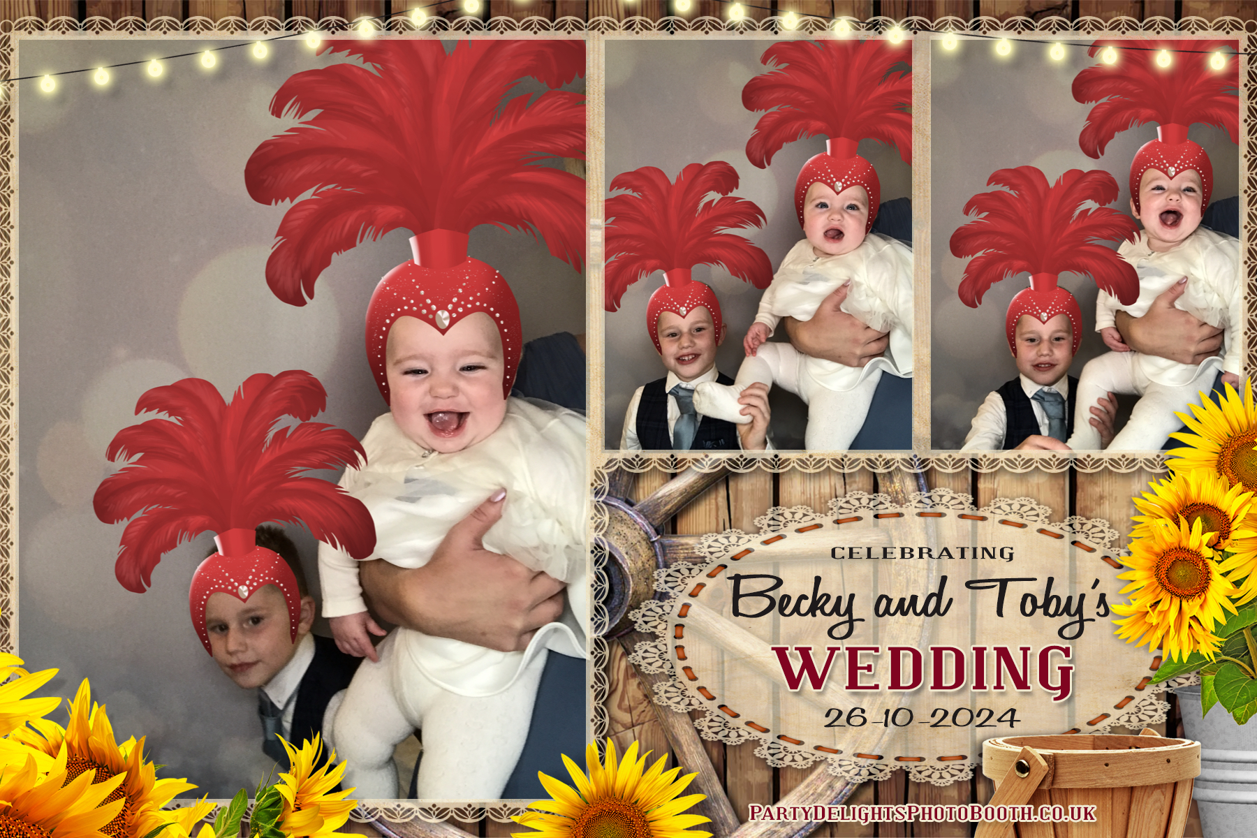 Becky & Toby's Wedding | View more photos from the event at gallery.partydelightsphotobooth.co.uk/u/PartyDelightsPhotoBooth/Becky-Tobys-Wedding