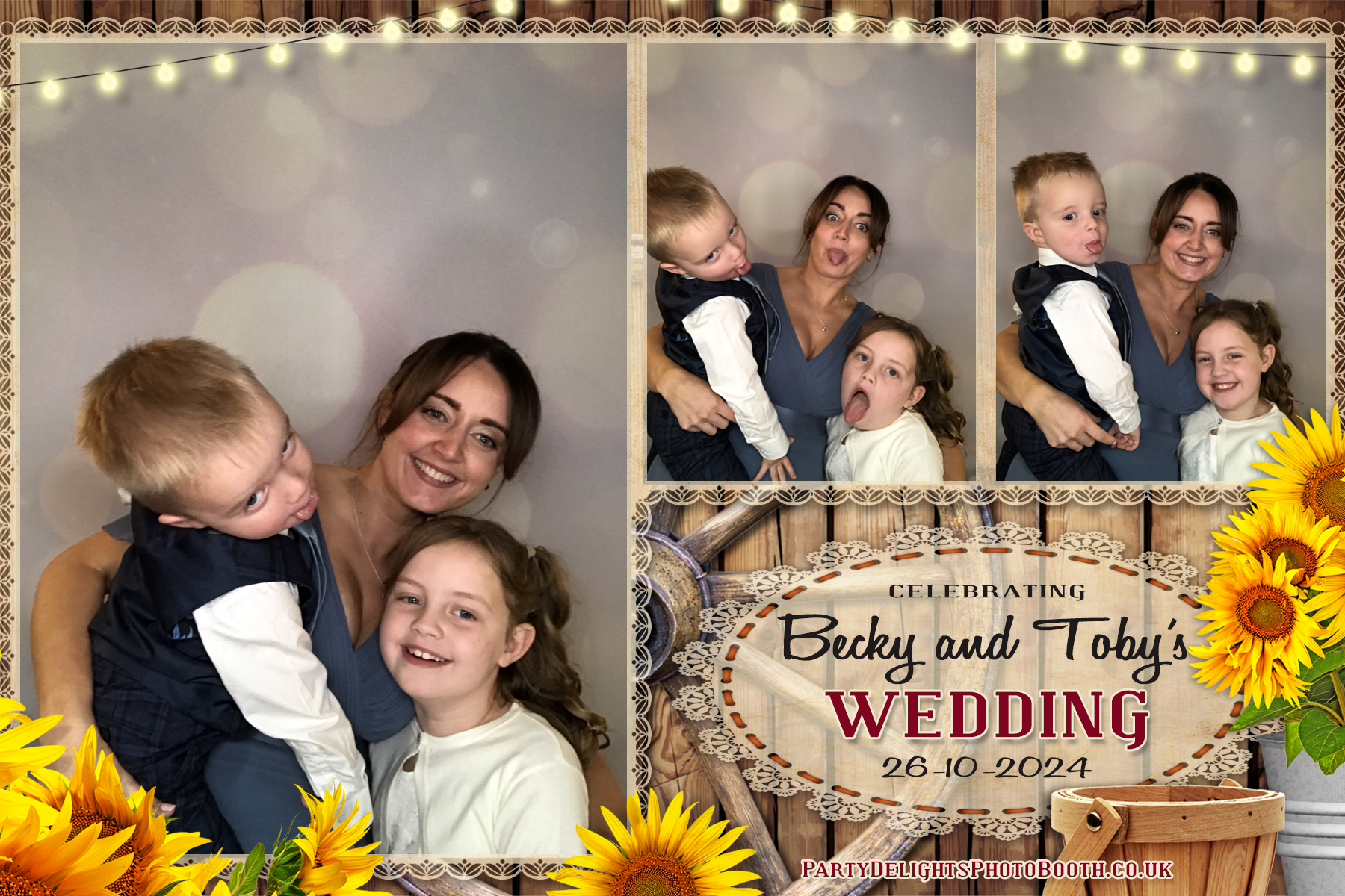 Becky & Toby's Wedding | View more photos from the event at gallery.partydelightsphotobooth.co.uk/u/PartyDelightsPhotoBooth/Becky-Tobys-Wedding