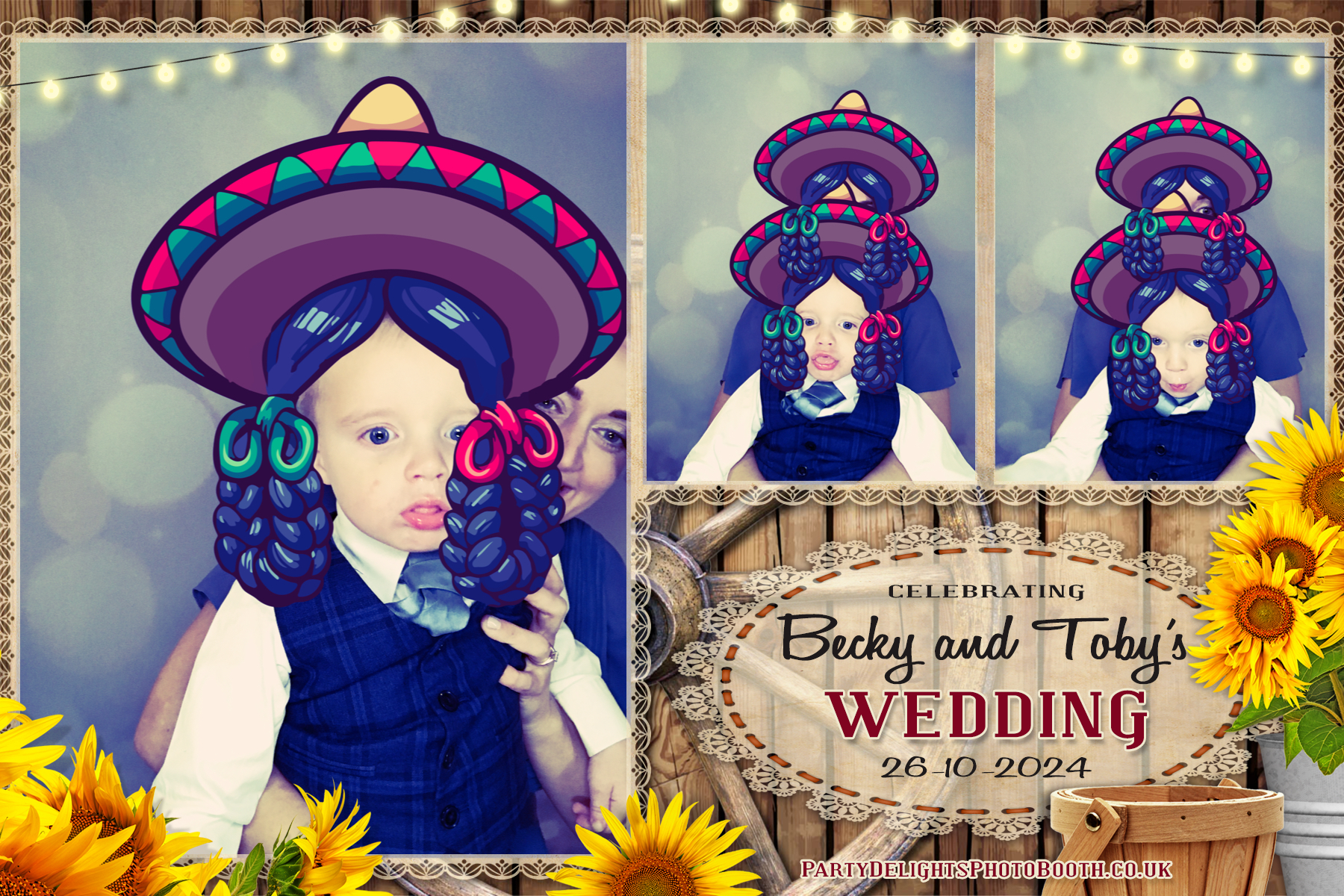Becky & Toby's Wedding | View more photos from the event at gallery.partydelightsphotobooth.co.uk/u/PartyDelightsPhotoBooth/Becky-Tobys-Wedding