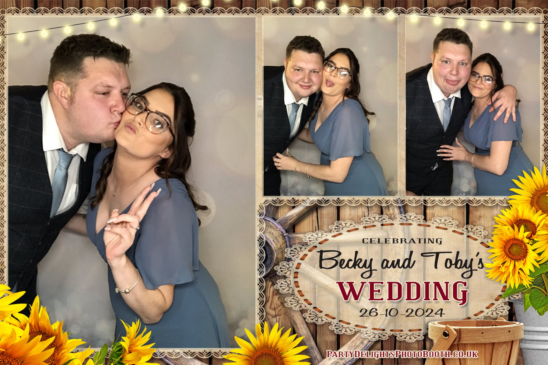 Becky & Toby's Wedding | View more photos from the event at gallery.partydelightsphotobooth.co.uk/u/PartyDelightsPhotoBooth/Becky-Tobys-Wedding