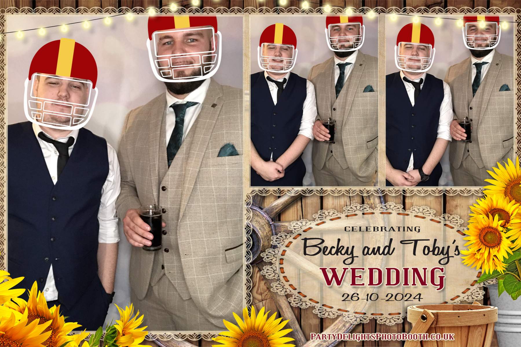 Becky & Toby's Wedding | View more photos from the event at gallery.partydelightsphotobooth.co.uk/u/PartyDelightsPhotoBooth/Becky-Tobys-Wedding