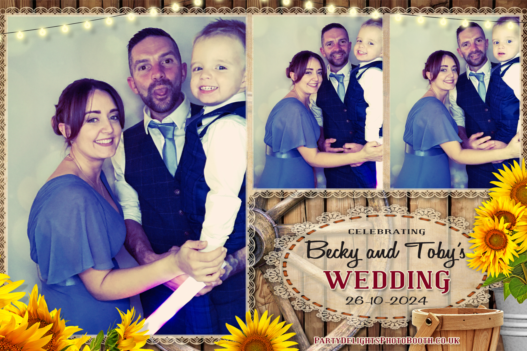 Becky & Toby's Wedding | View more photos from the event at gallery.partydelightsphotobooth.co.uk/u/PartyDelightsPhotoBooth/Becky-Tobys-Wedding