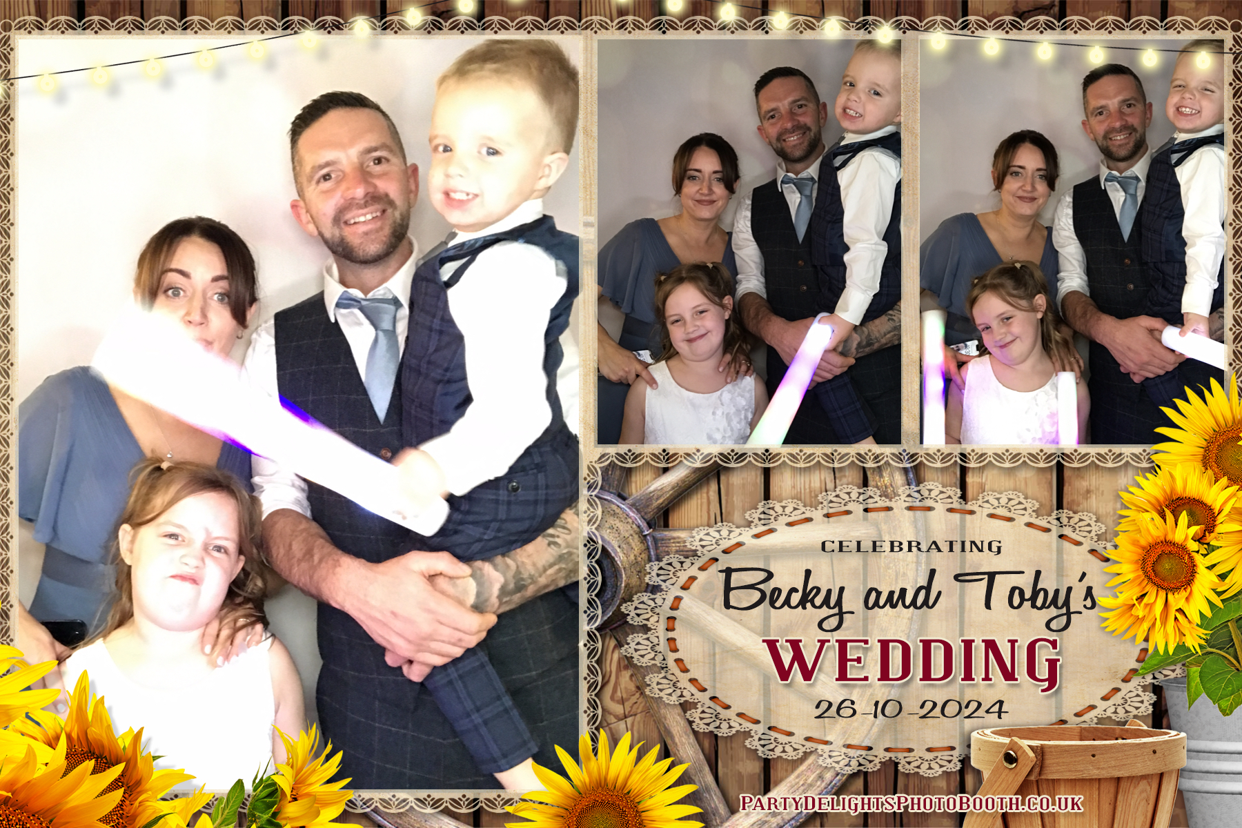 Becky & Toby's Wedding | View more photos from the event at gallery.partydelightsphotobooth.co.uk/u/PartyDelightsPhotoBooth/Becky-Tobys-Wedding