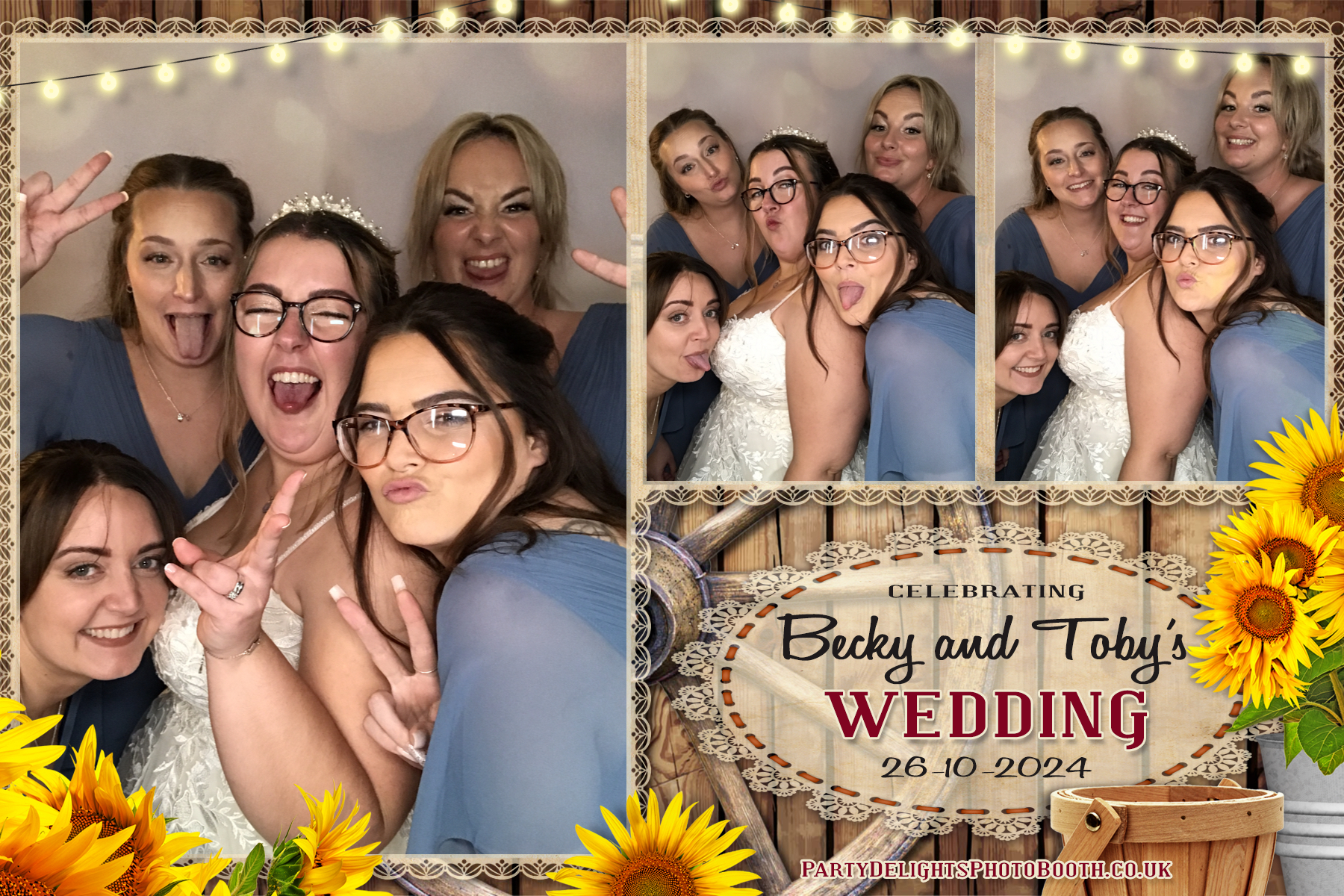 Becky & Toby's Wedding | View more photos from the event at gallery.partydelightsphotobooth.co.uk/u/PartyDelightsPhotoBooth/Becky-Tobys-Wedding