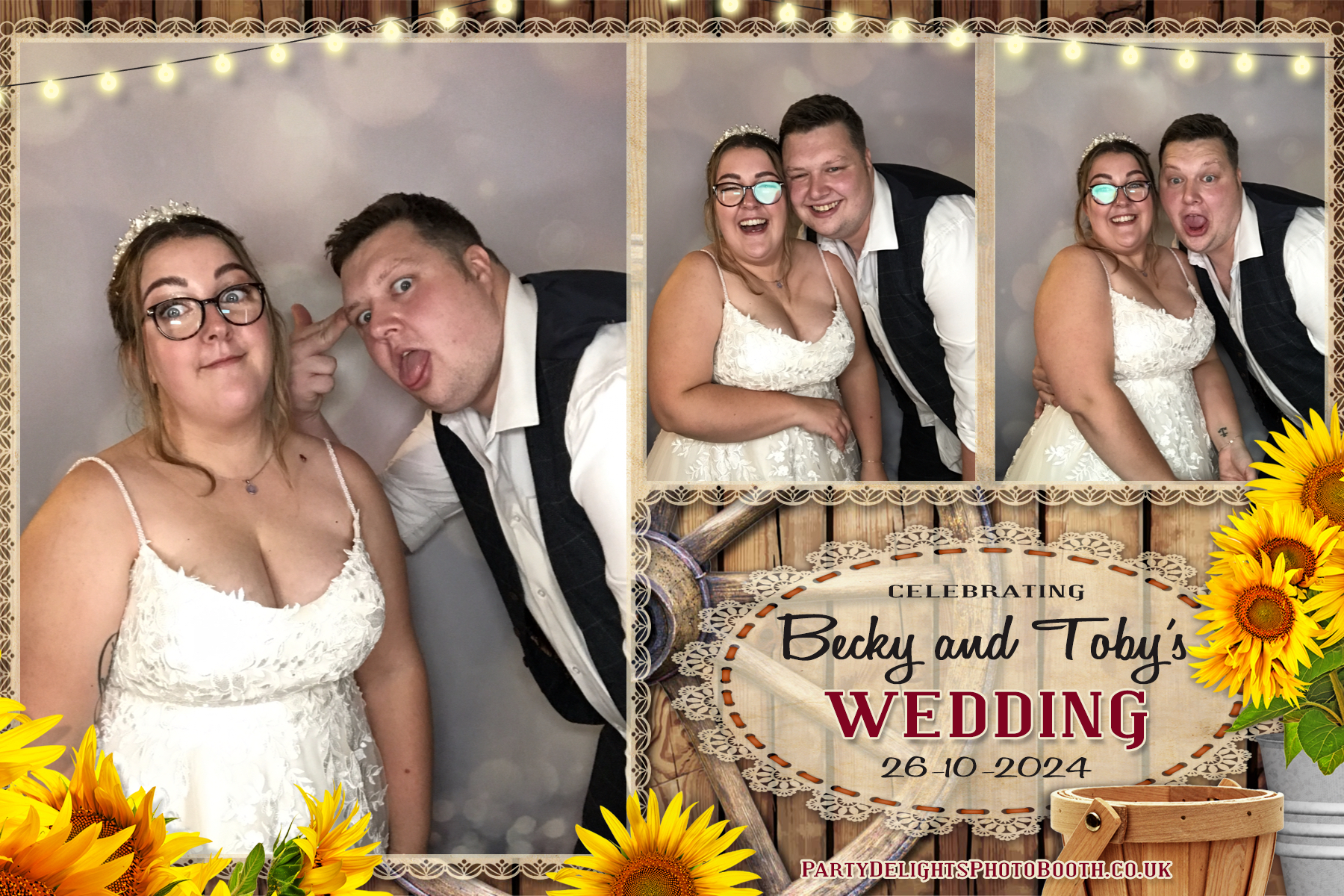Becky & Toby's Wedding | View more photos from the event at gallery.partydelightsphotobooth.co.uk/u/PartyDelightsPhotoBooth/Becky-Tobys-Wedding