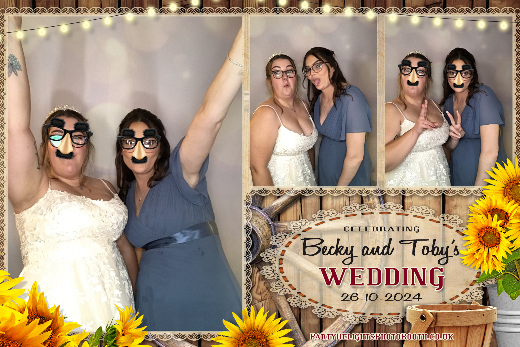 Becky & Toby's Wedding | View more photos from the event at gallery.partydelightsphotobooth.co.uk/u/PartyDelightsPhotoBooth/Becky-Tobys-Wedding