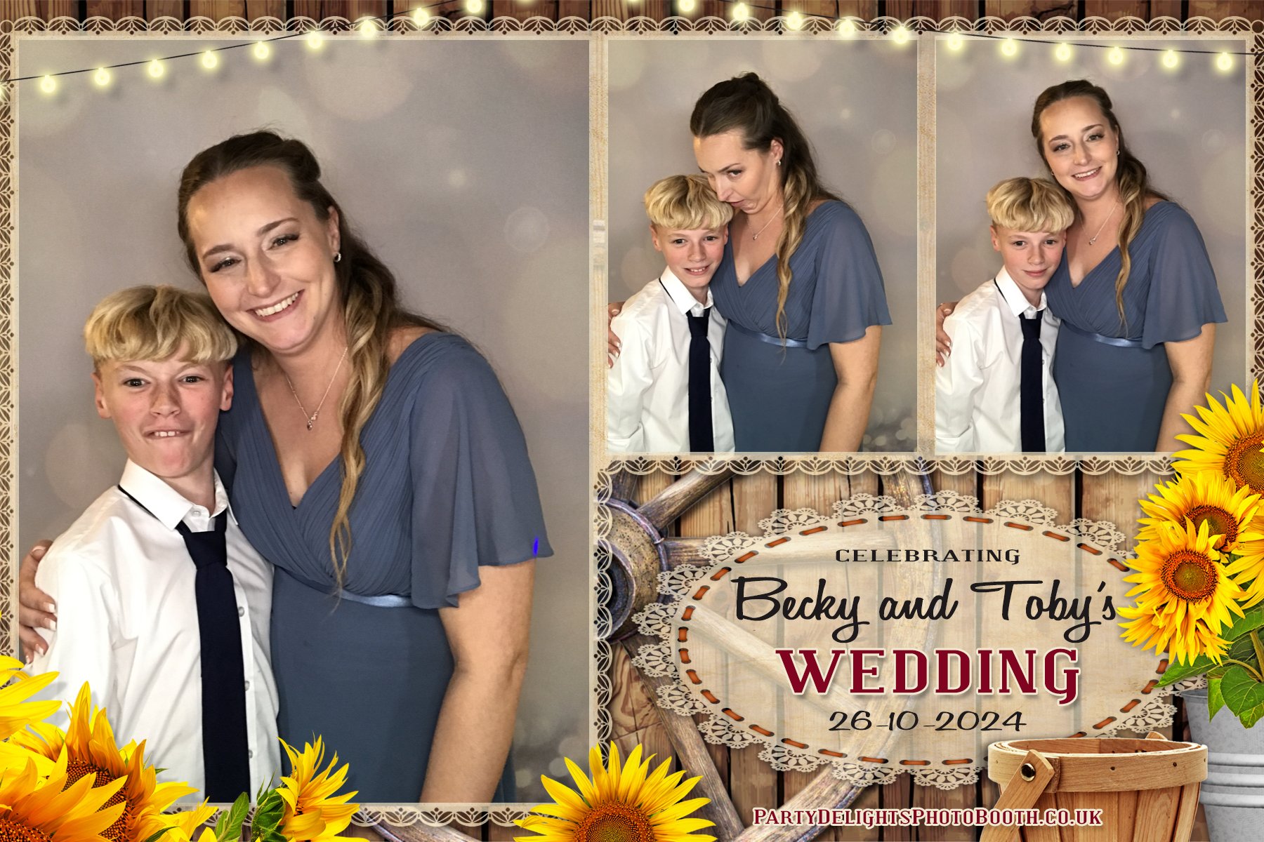 Becky & Toby's Wedding | View more photos from the event at gallery.partydelightsphotobooth.co.uk/u/PartyDelightsPhotoBooth/Becky-Tobys-Wedding