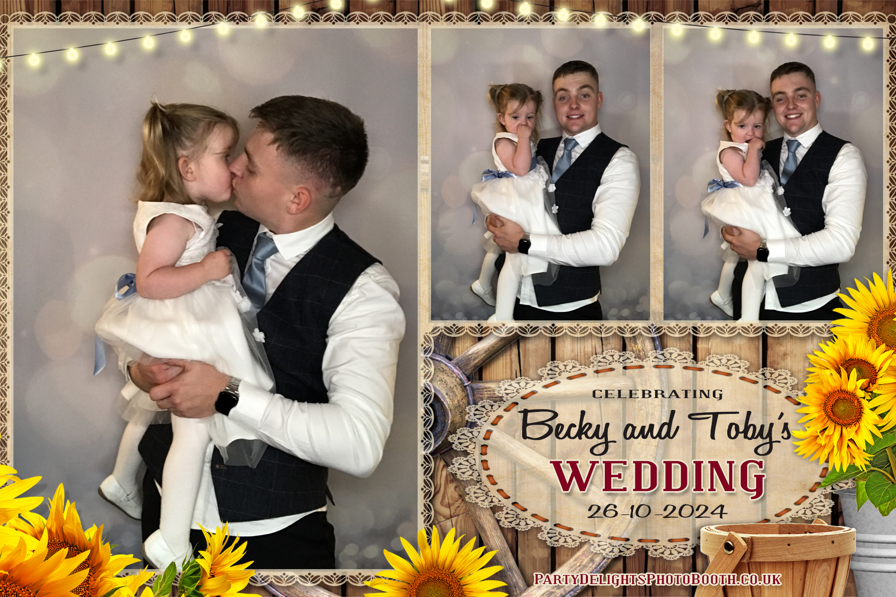 Becky & Toby's Wedding | View more photos from the event at gallery.partydelightsphotobooth.co.uk/u/PartyDelightsPhotoBooth/Becky-Tobys-Wedding