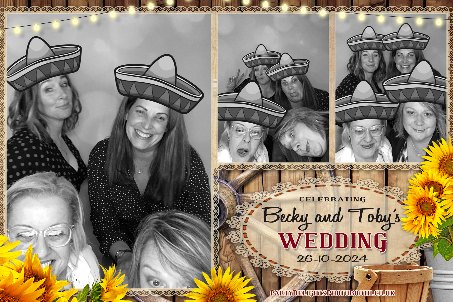 Becky & Toby's Wedding | View more photos from the event at gallery.partydelightsphotobooth.co.uk/u/PartyDelightsPhotoBooth/Becky-Tobys-Wedding