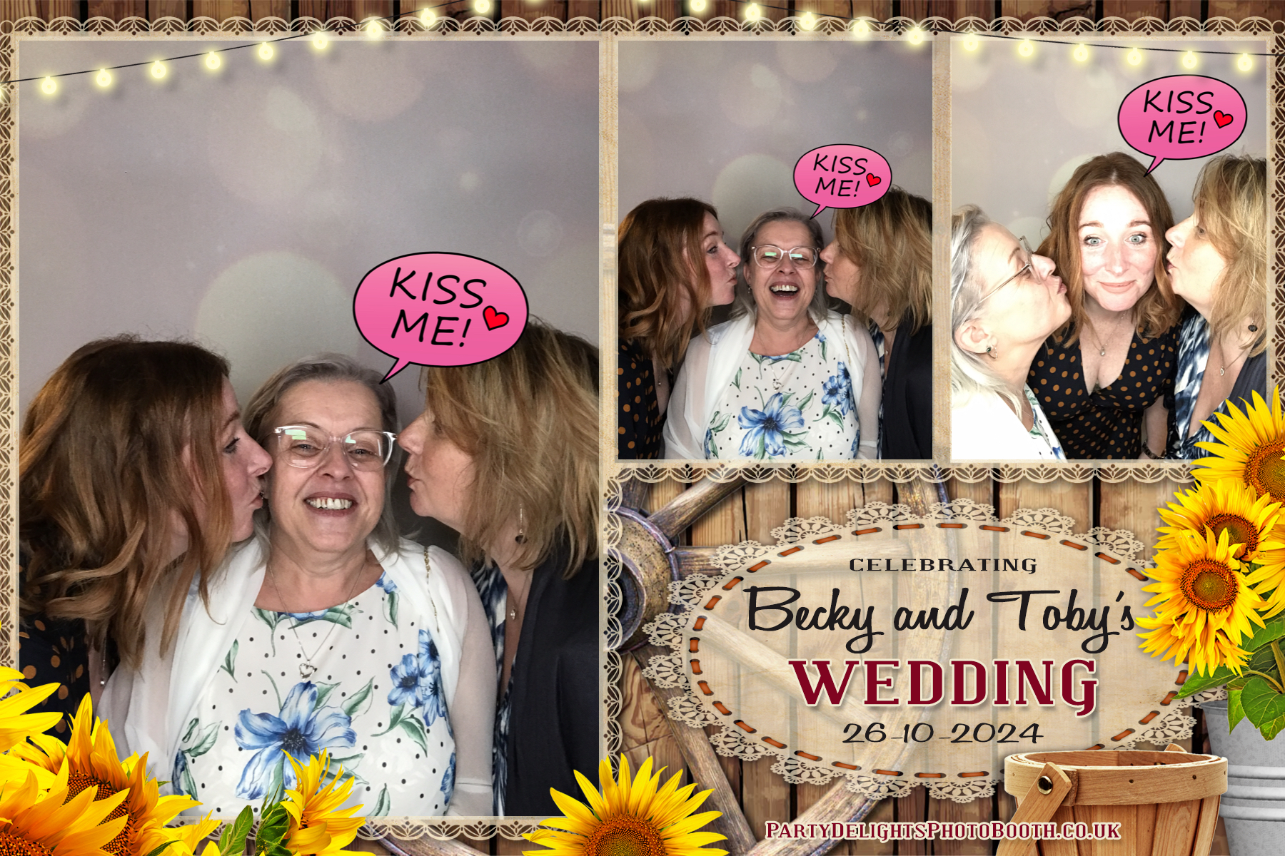 Becky & Toby's Wedding | View more photos from the event at gallery.partydelightsphotobooth.co.uk/u/PartyDelightsPhotoBooth/Becky-Tobys-Wedding