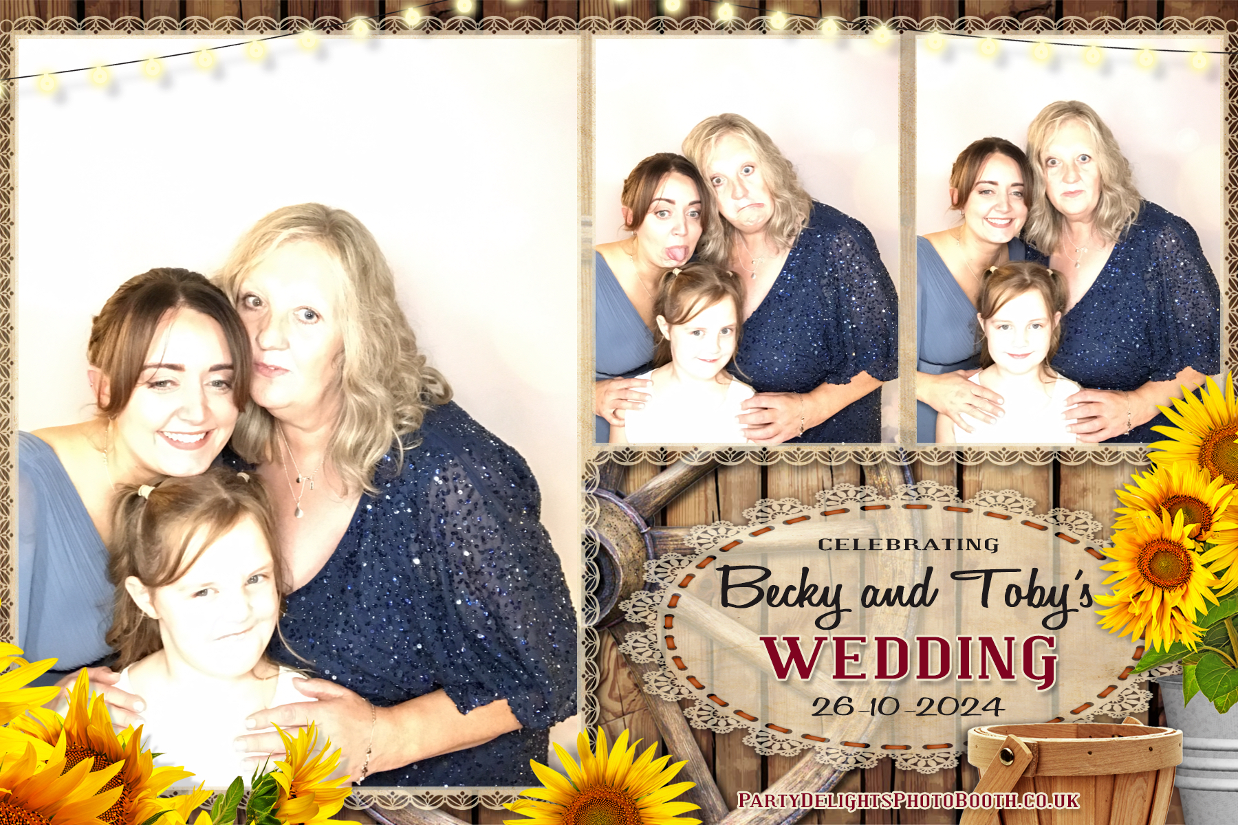 Becky & Toby's Wedding | View more photos from the event at gallery.partydelightsphotobooth.co.uk/u/PartyDelightsPhotoBooth/Becky-Tobys-Wedding